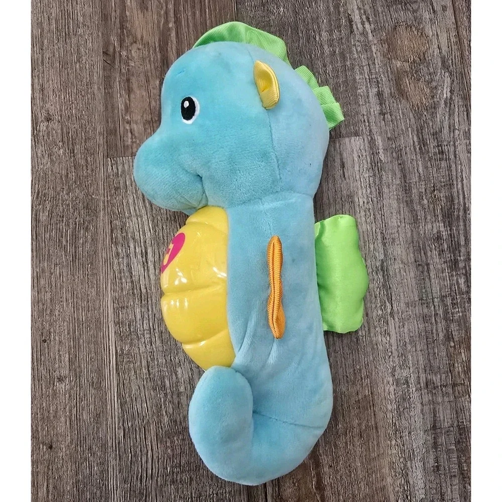 Fisher•Price Soothe & Glow SEAHORSE Blue Plush Lights Up & Plays Soothing Music‎
